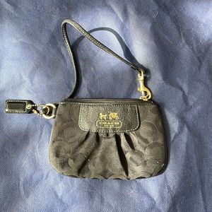 Coach Madison Lurex Black Wristlet 41988